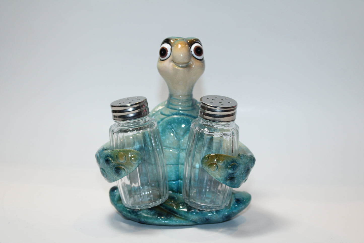Blue Sea Turtle Salt & Pepper Holder