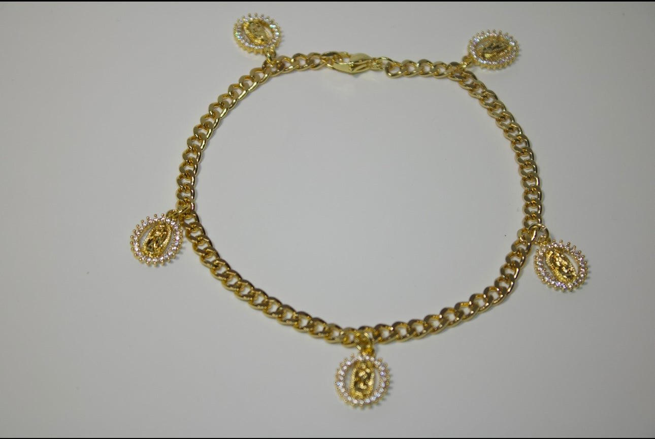 Virgin Mary Anklet