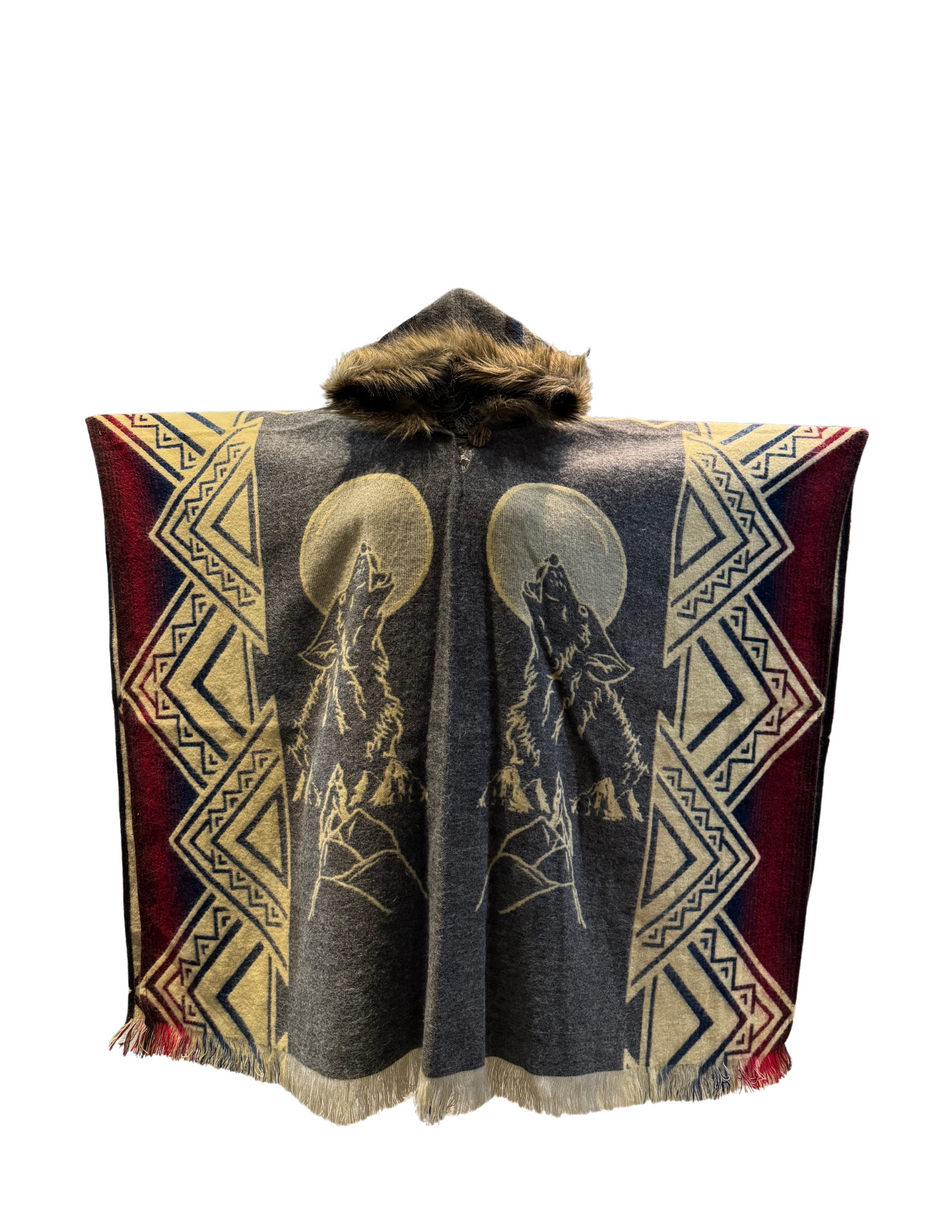 Poncho's beige Rino&Pelle