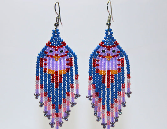 Owl Bead Earring