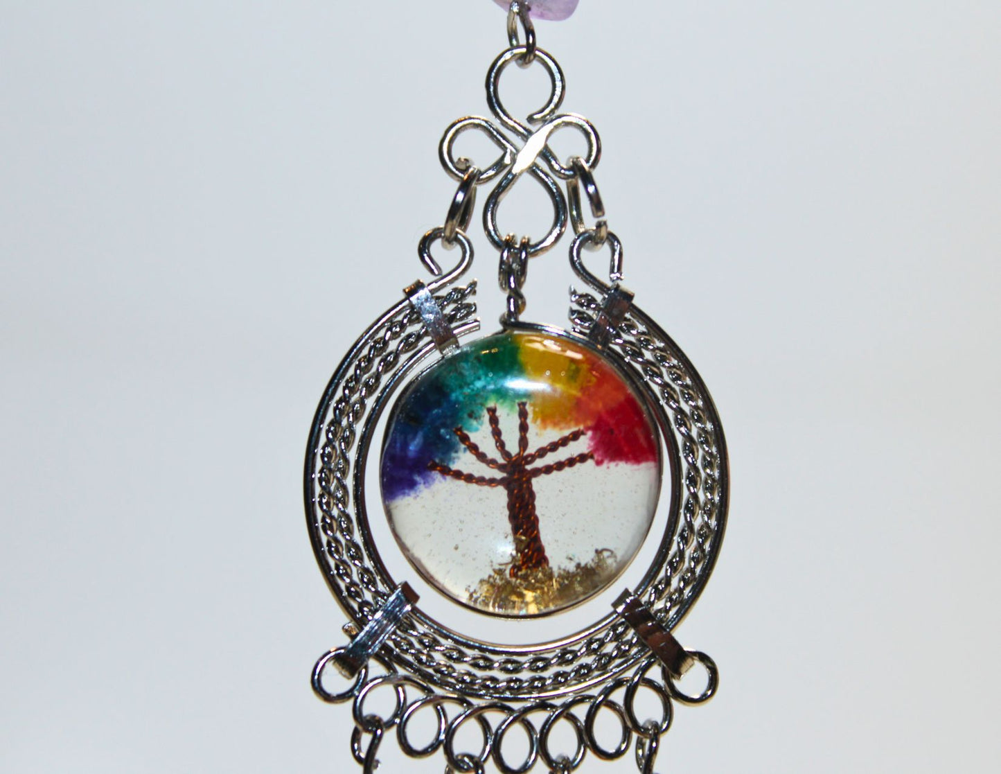 Multicolor Tree of Life Earring