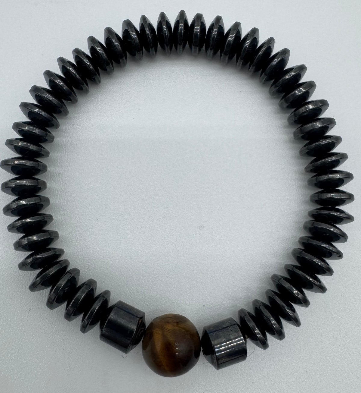 Hematite & Tiger’s Eye Stretch Bracelet