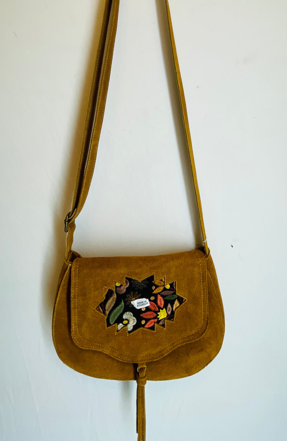 Leather Floral Bag