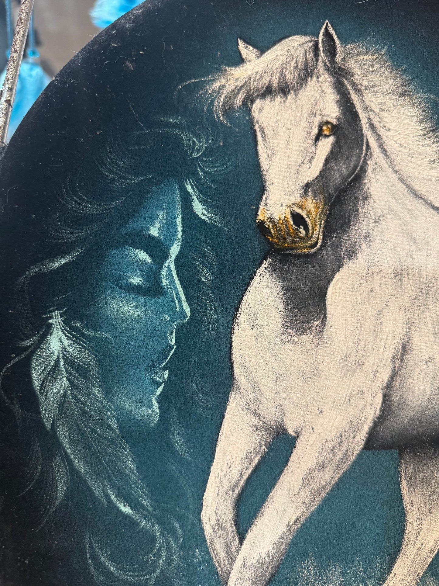 Hand- painted horseshoe