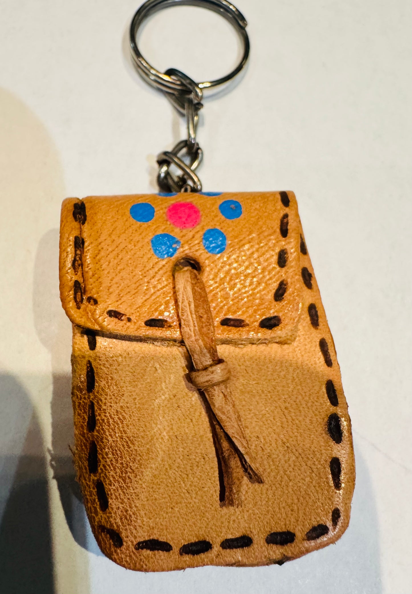 Leather keychains