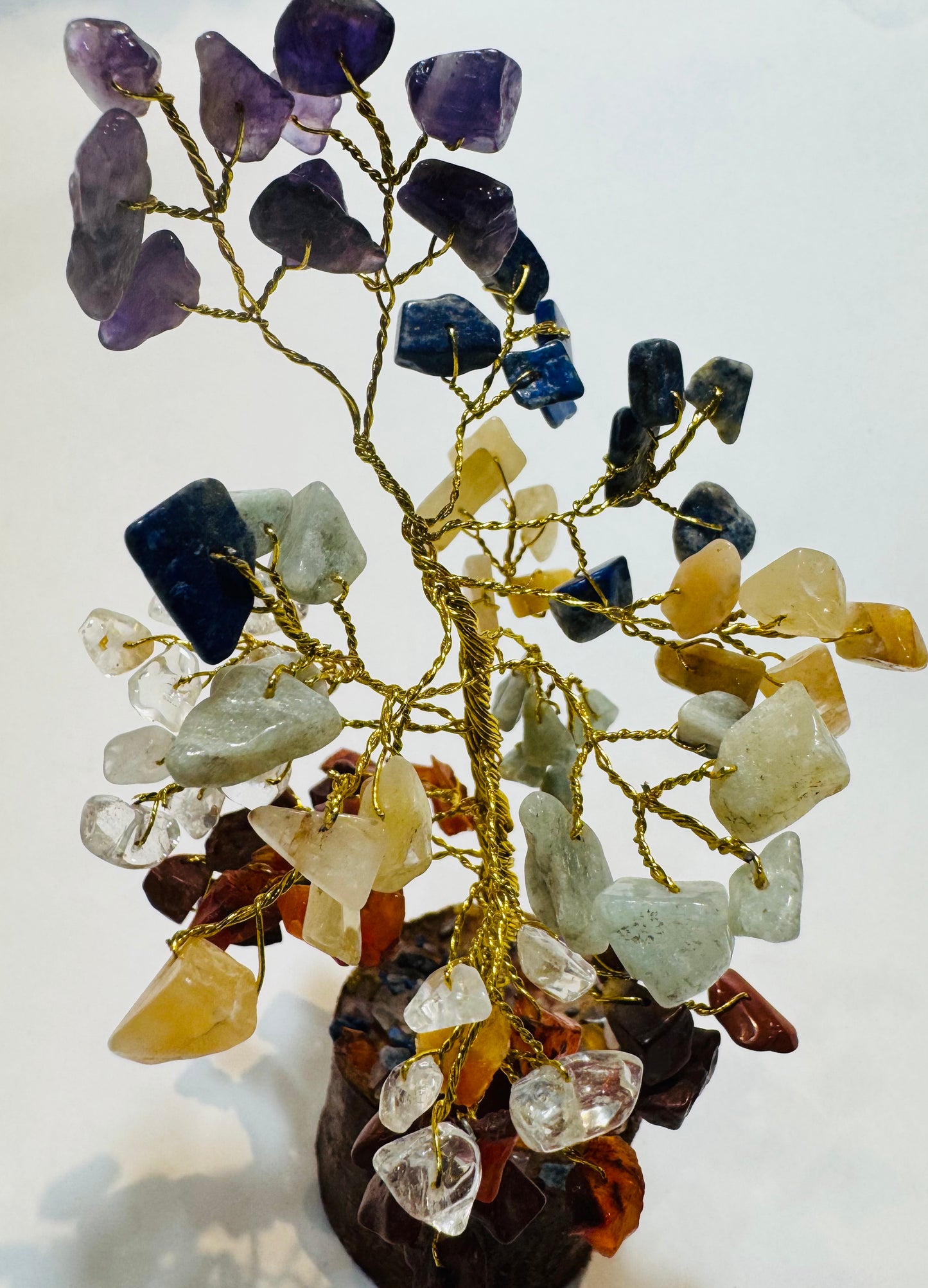 Chakra Tree on wood base