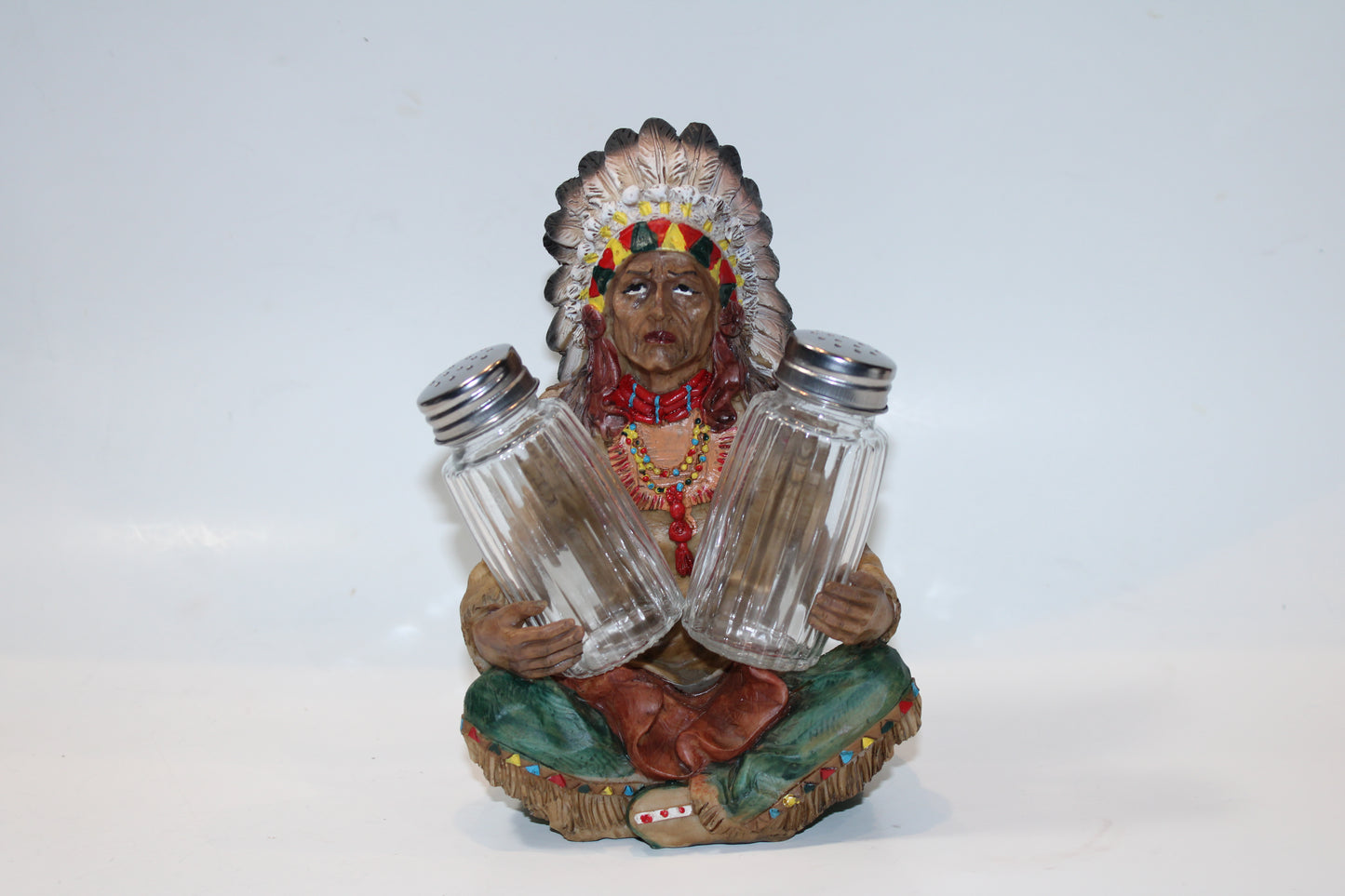 Native American Salt & Pepper Holder