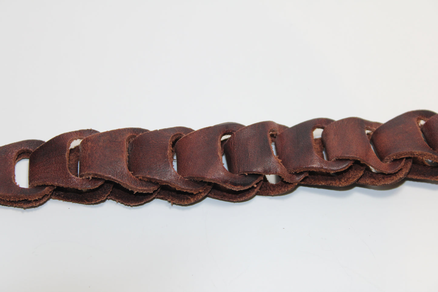 Brown leather bracelet