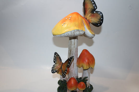 Mushroom with Butterflies