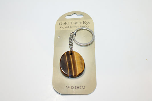 Gold Tiger Eye Keychain