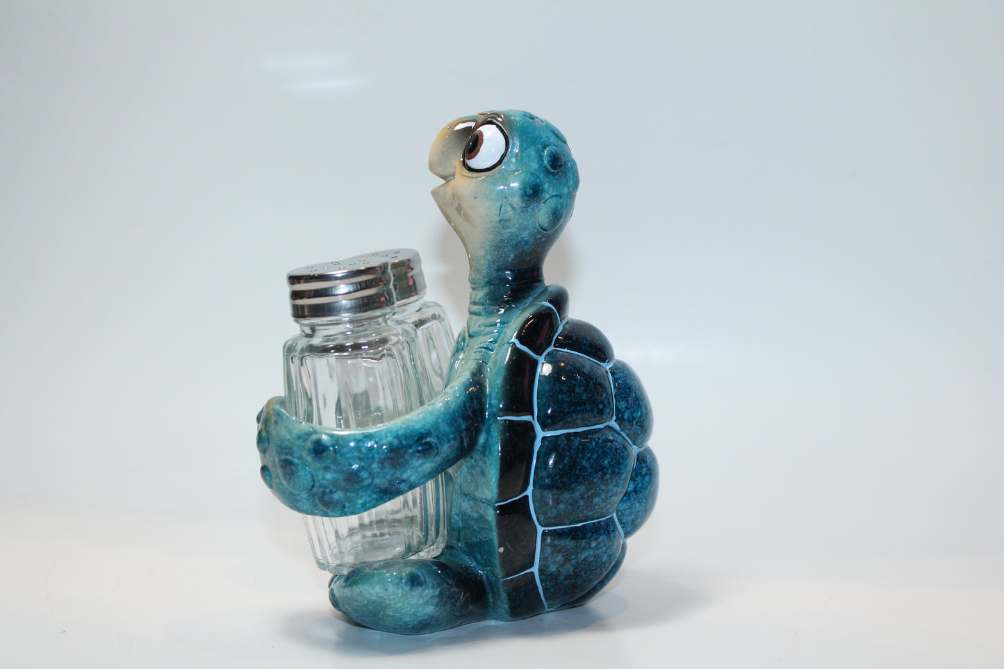 Blue Sea Turtle Salt & Pepper Holder