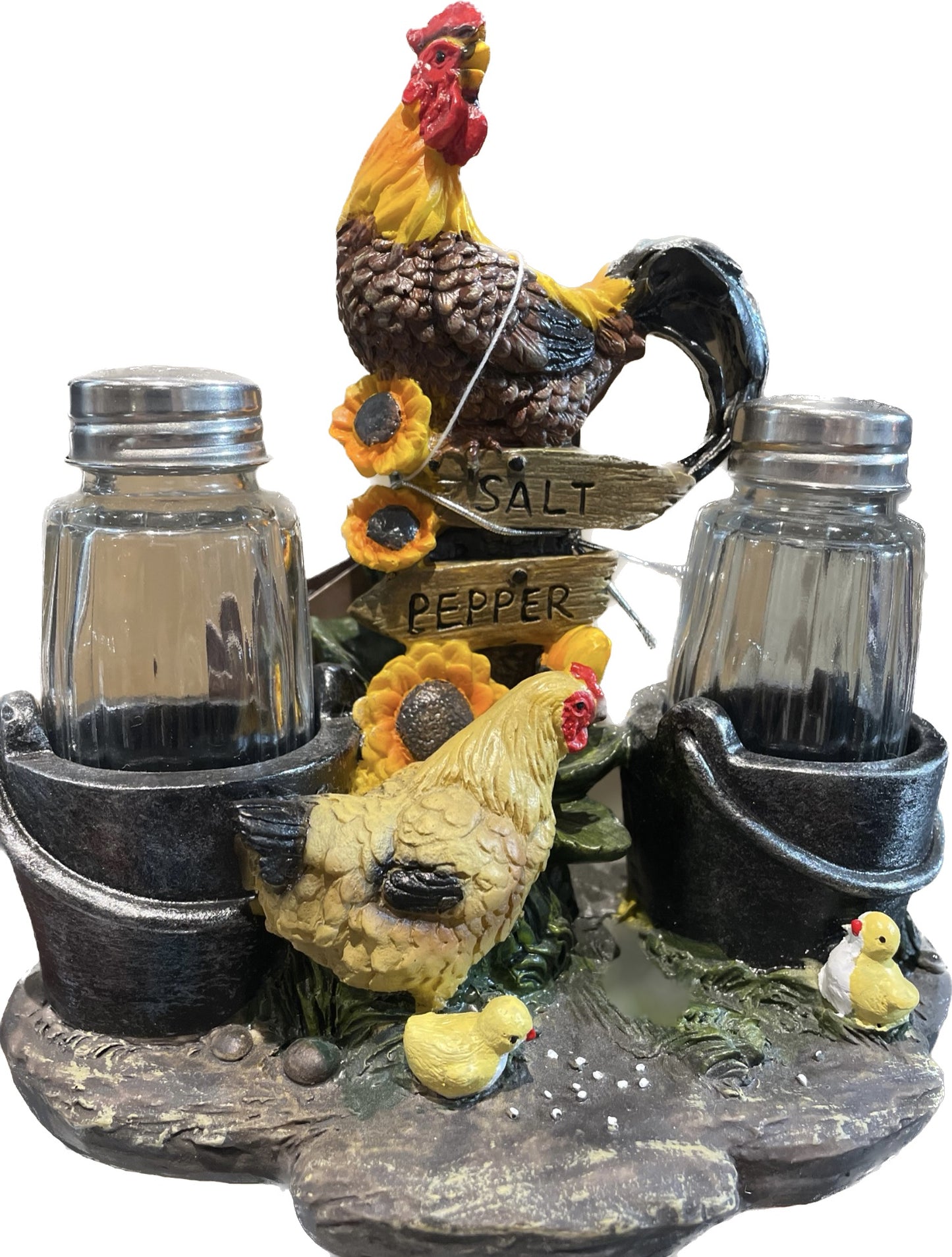 Rooster salt holder