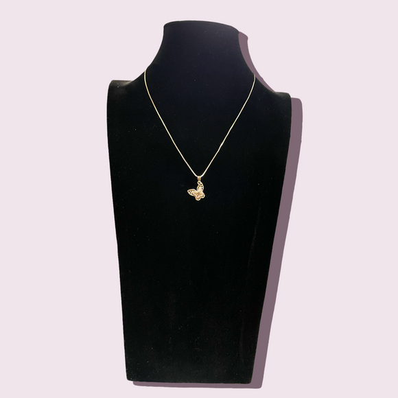 Side Butterfly Necklace